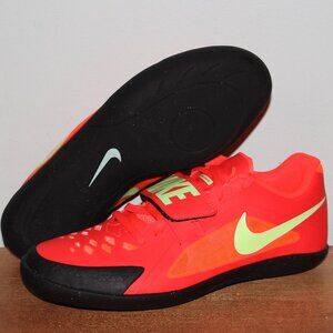 Nike Zoom Rival SD 2 Throwing Shoes Mens 9.5 Bright Crimson Lime